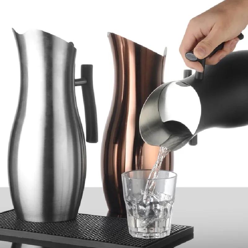 Restaurace Hotel zesílená nerezová konvice na studenou vodu hotelová prodejna horkých hrnců velkokapacitní džusový hrnec pivo nádoba na červené víno