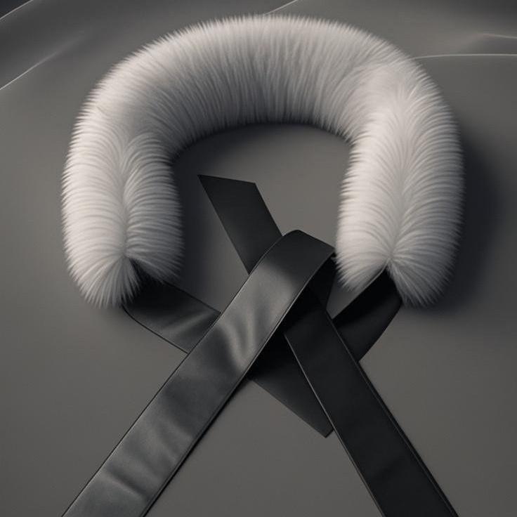Europe, America cos animation imitation fox fur leather plush fur belt clothing Spice girl accessories waist chain