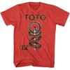 Toto IV Album Tričko - Červené Unisex Tričko
