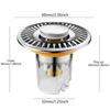 Easy Installation Push-type Bounce Cores Multi-functional Strainer Drain Plugs  Bathroom Setup