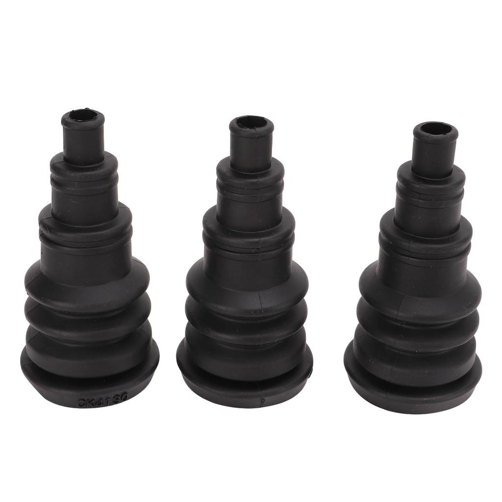 3PCS Firewall Boot Harness Protection Sleeve Black Rubber Universal for 3 8in to 1in Wire Bundles