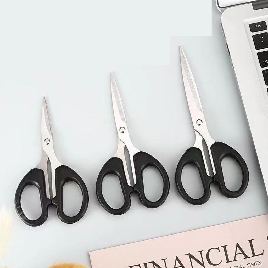 3-Size Manual School Scissors – Stainless Steel, for Paper Cutting, Student & Office Craft Supplies Stainless Steel Manual Sciss