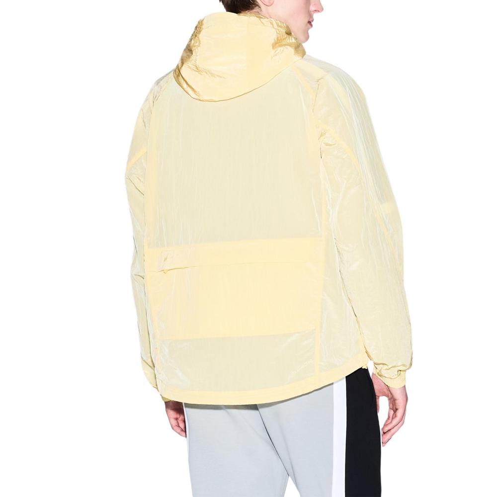 Armani Exchange Nylon Hooded Zip-Up Jacket Men jackets Yellow XM000397-AF13174-U2124