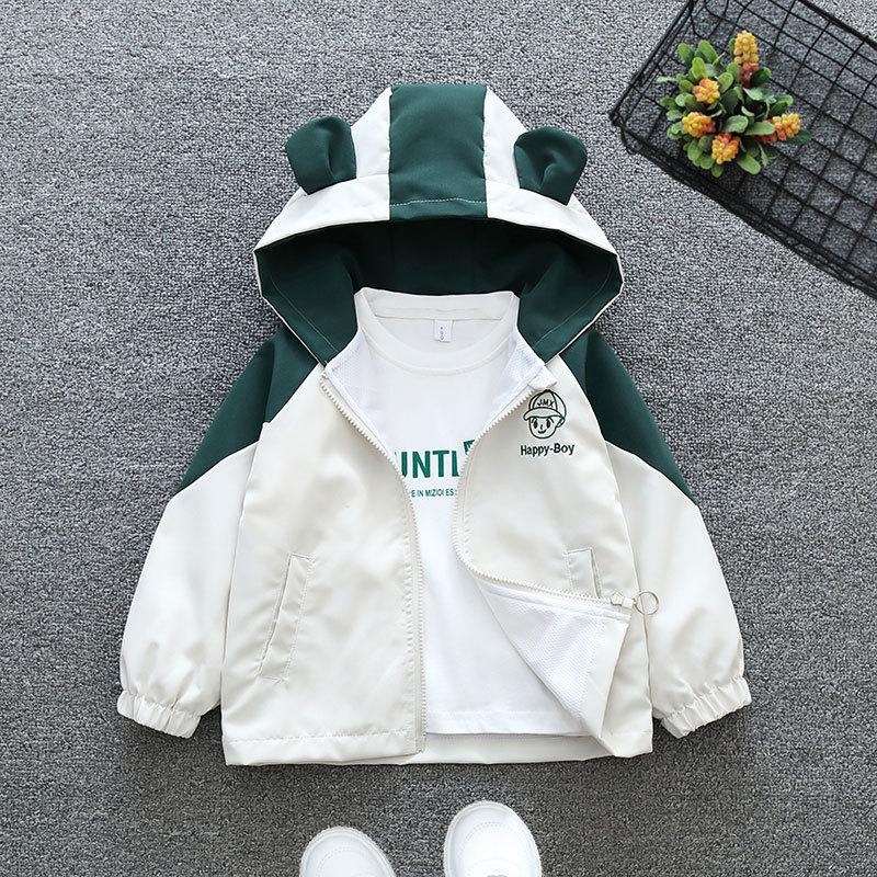 Spring Fall Outerwear for 3-10 -Year -Old Boys: Stylish and Fashionable Jackets Children's Clothing Western Style Tops Boys Girls Casual Windbreaker