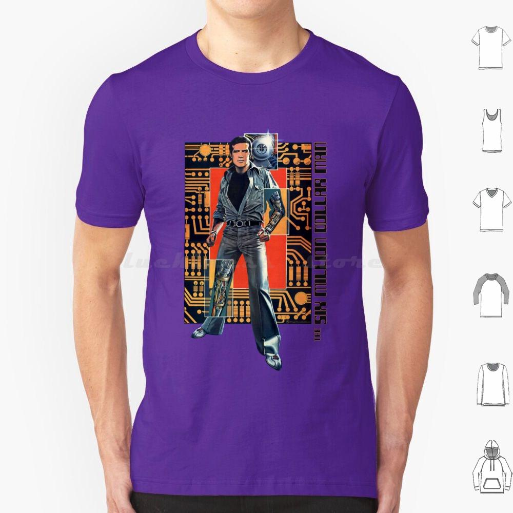 The Six Million Dollar Man T Shirt Big Size 100 Cotton Fuggin Teez Six Million Dollar Man Cyborg Steve Austin Astronaut