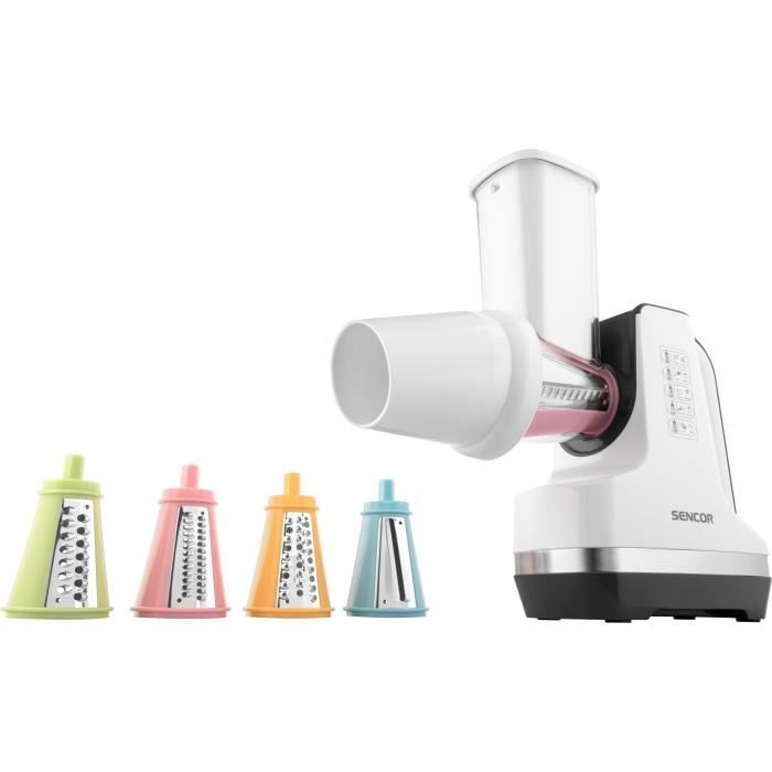 Découpe légumes et sorbétière - SENCOR - SSG 4500WH - 150 W - 6 accessoires - Blanc