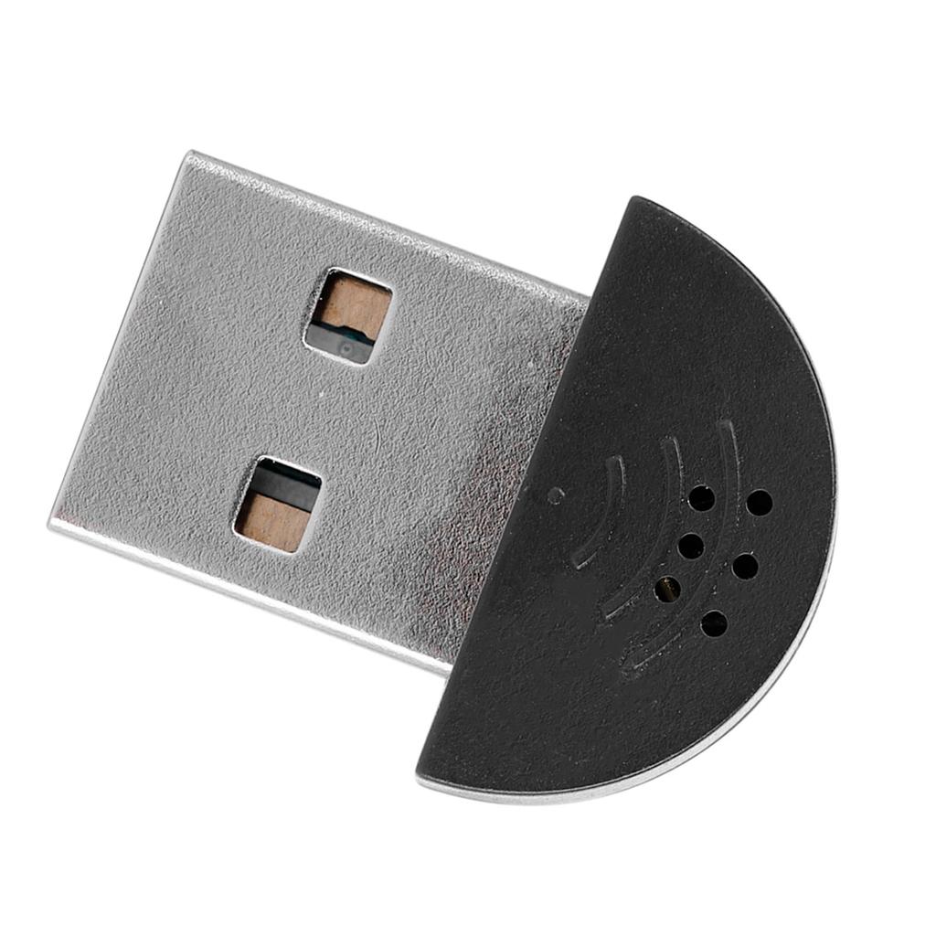 Portable USB Mini Studio Speech Microphone Recording Audio MIC Adapter For Computer PC