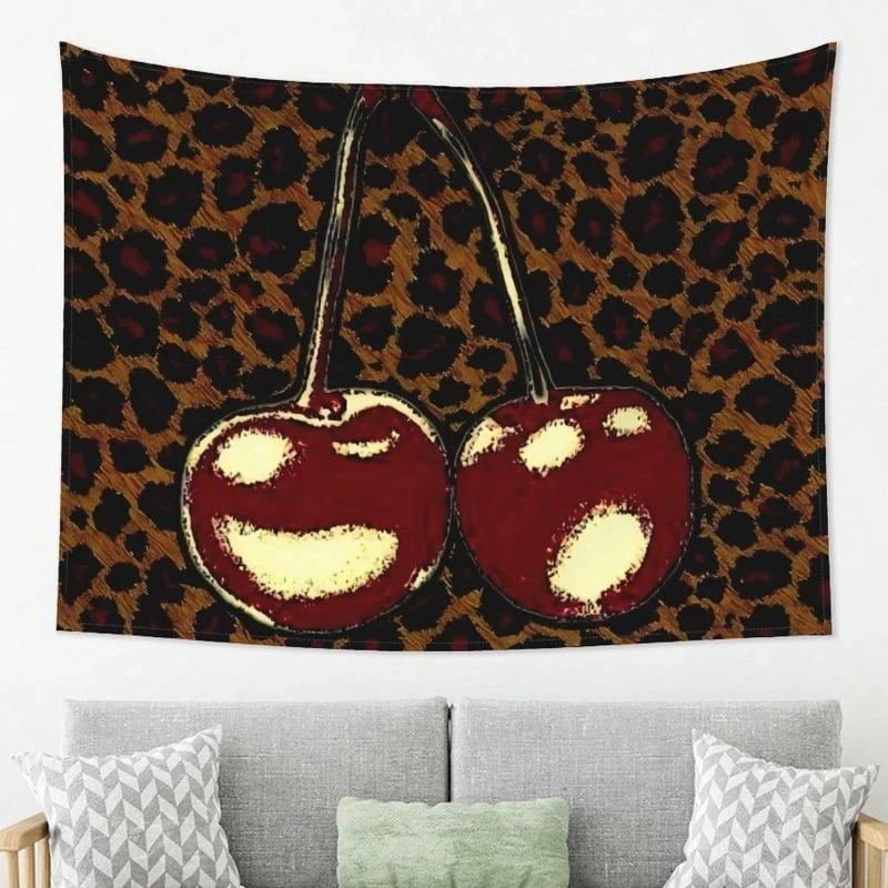 VIKAMA Vintage Cherry Tapestry InstagramInspired Wall Hanging For Girls Dormitory Living Room Wall Decoration Tapestry