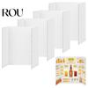 Panou de prezentare robust pliant în trei 4 bucăți Panouri pentru postere pliabile în trei Mici Albe Portabile Panou de afaceri pliant în trei din carton ondulat Stand de expoziție