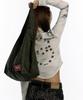 Kashiko Leopard Print Shoulder Bag Khaki