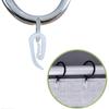 Curtain hanger curtain hook curtain clip Hook and log clipwhite-48pcs