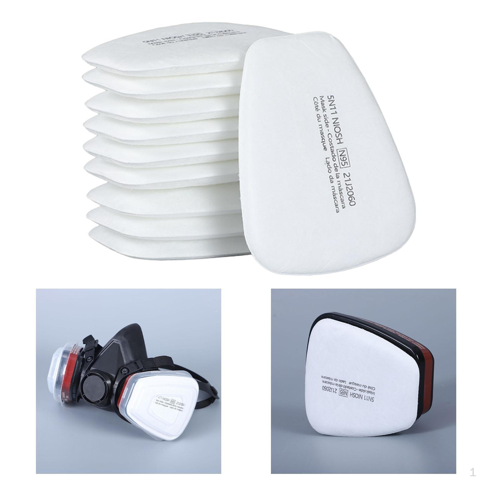 

Фильтр для респиратора Заменяет вату для маски для шлифовки сварки очистки 10 шт. 10pcs