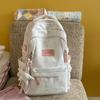 Schoolbagins Simple Large-capacity Schoolbag High School Student Junior High School Student College Student Versatile Solid Color Backpack Women's