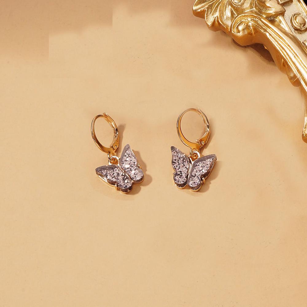 

Набор клипс-серег-бабочек из сплава - Креативный и простой модный дизайн для женщин