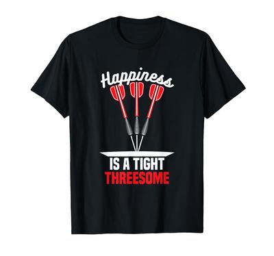 Glück ist ein enges 3P - Lustiges Dart-Pfannen-T-Shirt