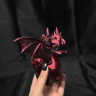 3D Tištěné Kloubové Dračí Křídla Ocas Západní Drak Zatažená Pohyblivá Ozdoba Model Figurka Dárek