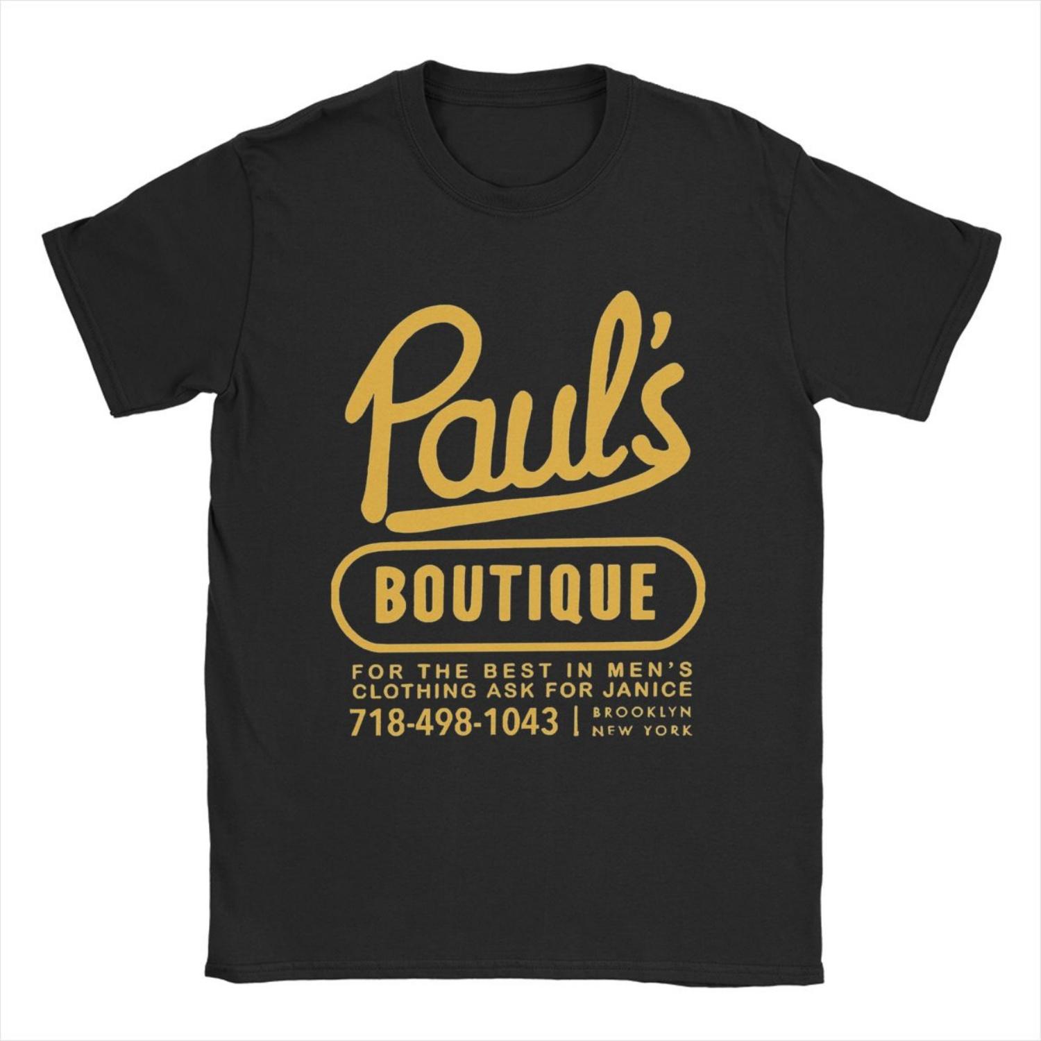 

Футболки Beastie Boys Pauls Boutique Мужские 100% хлопок Смешные футболки Футболка с круглым вырезом Топы с коротким рукавом Новинка S