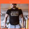 Heren Slim Fit Sportschool Crossfit Fitness Bodybuilding Spier T-shirt Duurzaam Ademend