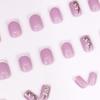 Minimalist White Floral Nail Stickers with French and American Design