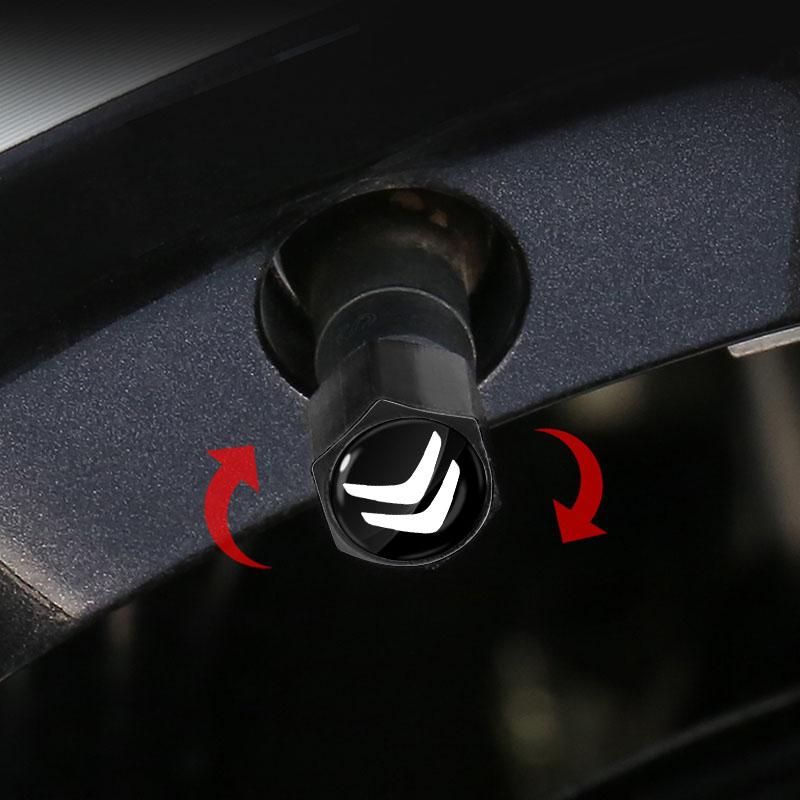 Car Badge Keychain Keyring With Tire Valve Cap Car Accessories For Citroen DS3 DS4 DS5 LS DS6 C1 C2 C3 C4 C5 C6 C8 Grand Picasso sdcr63