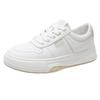 Platform White Shoes Women's 2025 Autumn New Versatile Breathable Comfortable Board Shoes Round Head Student Sports and Leisure Shoes