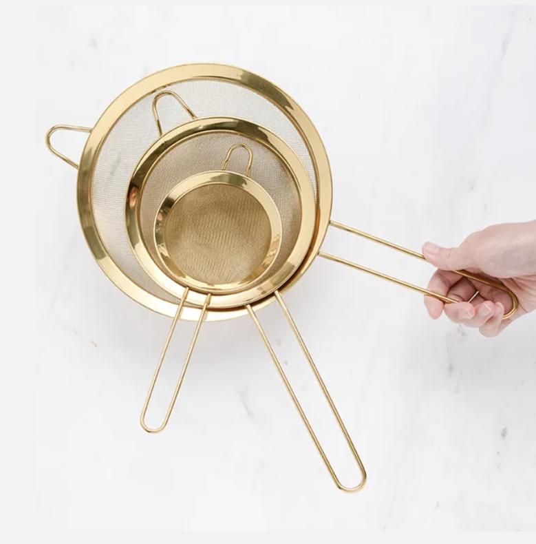 Stainless Steel Soy Milk Strainer Flour Oil Sieve Lattice Stainless Steel Bevelled Twill Kitchen Tool