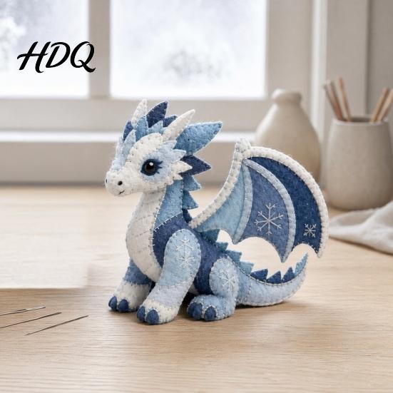 Handmade Plush Toy Kit Arctic Animals DIY Patchwork for Beginners Winter Guardians Animal Sewing Kit 3D Creative Gift Crafters Stuffed Mythical