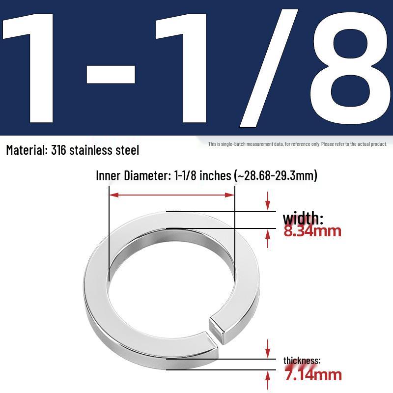 US UK Standard 304/316 Stainless Steel Anti-Loosening Spring Lock Washer