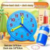 Second Grade Clock Model: Teaching Aids for Kids To Learn Time - 3-Pin Math Learning Toy