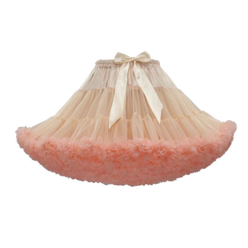 Weißer Erwachsenen Mesh Puffrock - Super Puffiger Halbkörper-Kostüm-Petticoat