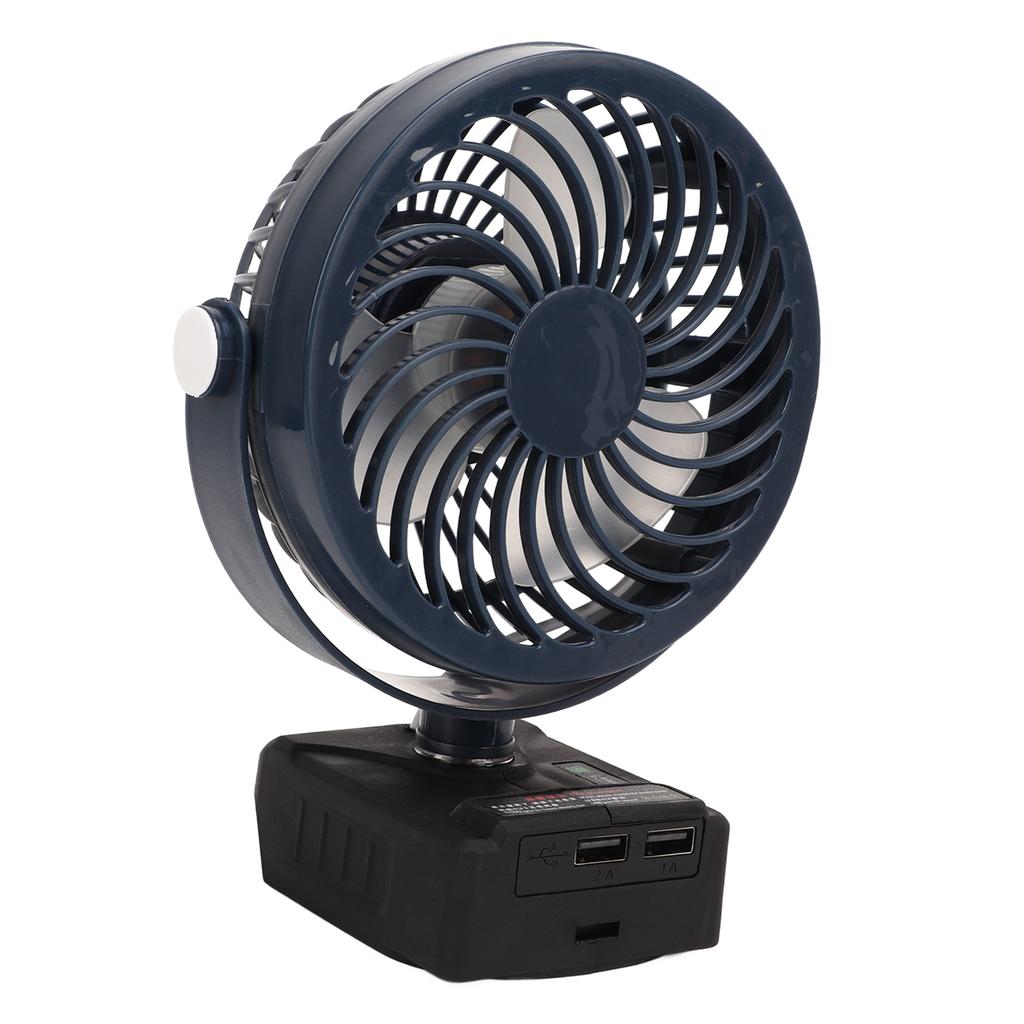 5in Cordless Fan Rechargeable Desk Fan Battery Powered Small Electric Fan with 2 USB Charging Ports