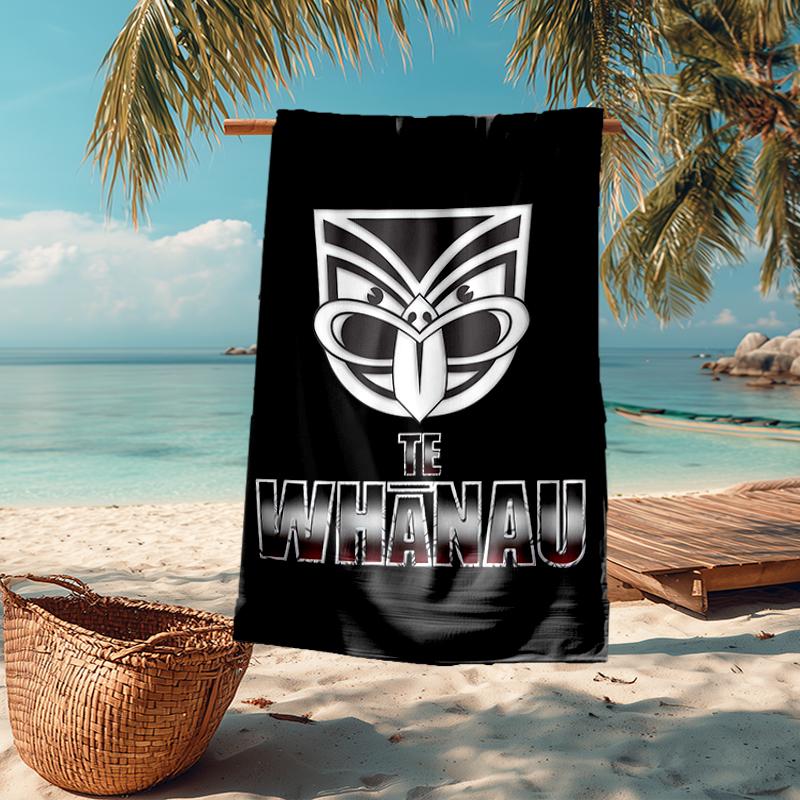 New Zealand Warrior Fashion Beach Towel: Ideal for Summer Adventures Soft, Absorbent and Quick Drying Suitable for Swimming and Bathing