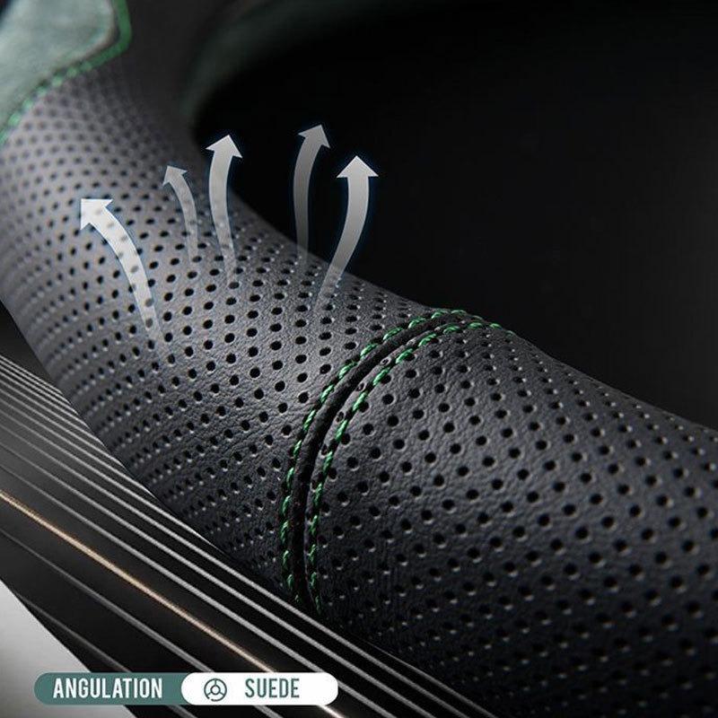 Xiaomi Suede Steering Wheel Cover Wrap Protective 38cm Breathable Steering Covers Car Accessories Universal Car Steering Wheel Cover