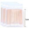 Wholesale 100/300/500Pcs Wooden Eyebrow Eyeline Cotton Swab Lip Gloss Pointy Swabs Cleaning Sticks Eyelash Extension Applicators