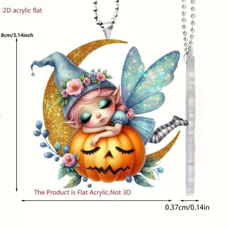 

Очаровательная мультяшная подвеска в виде тыквы, подвеска для автомобиля, украшение для празднования Хэллоуина