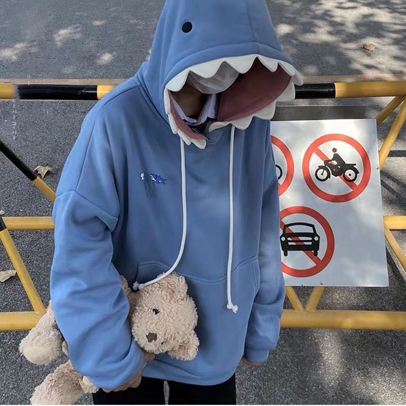 

Весенняя модная симпатичная толстовка с капюшоном XS синий