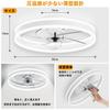 APPOLYN Ceiling Fan Light, LED Ceiling Light, Air Circulation Fan with Dimmable Light, Color Change, and Rotating Blades, Timer Included, Suitable