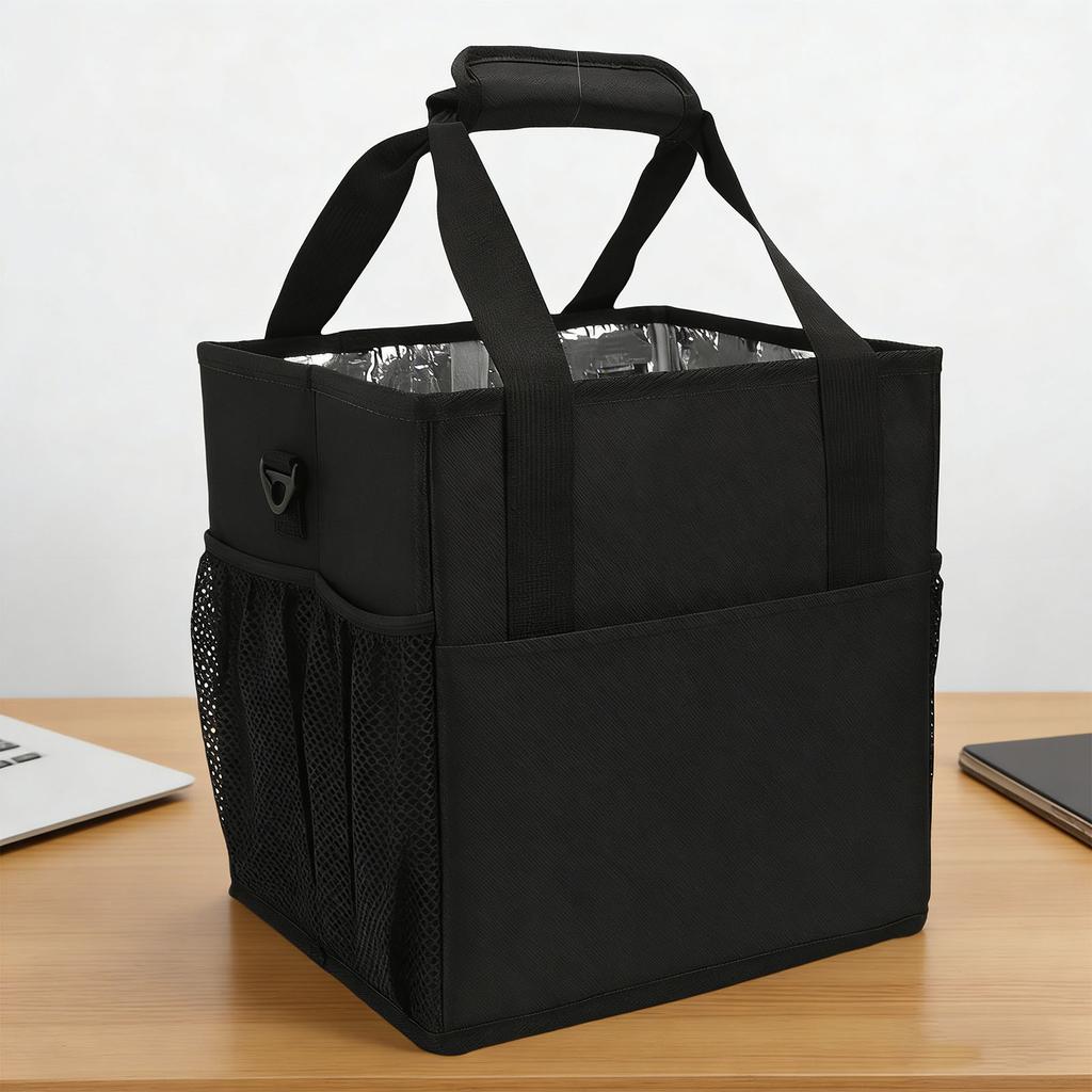 4 Cup Insulated Drink Carrier Dividers Portable Insulated Beverage Holder Bag for Daily Life Takeout Travel