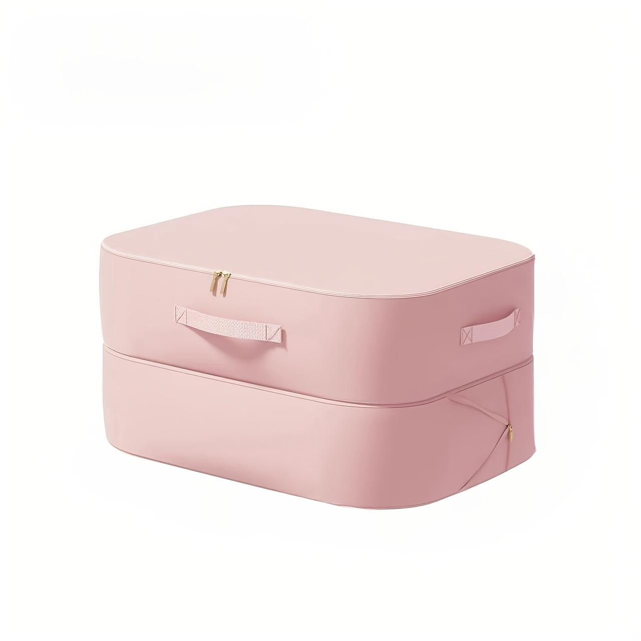 

Сверхбольшой вместительный бытовой компрессионный мешок для хранения, подходит для одежды, одеял, подушек, поддерживает порядок в шкафах и спальнях розовый