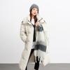 Sancai Women's 90% Duck Down Hooded Long Puffer Jacket
