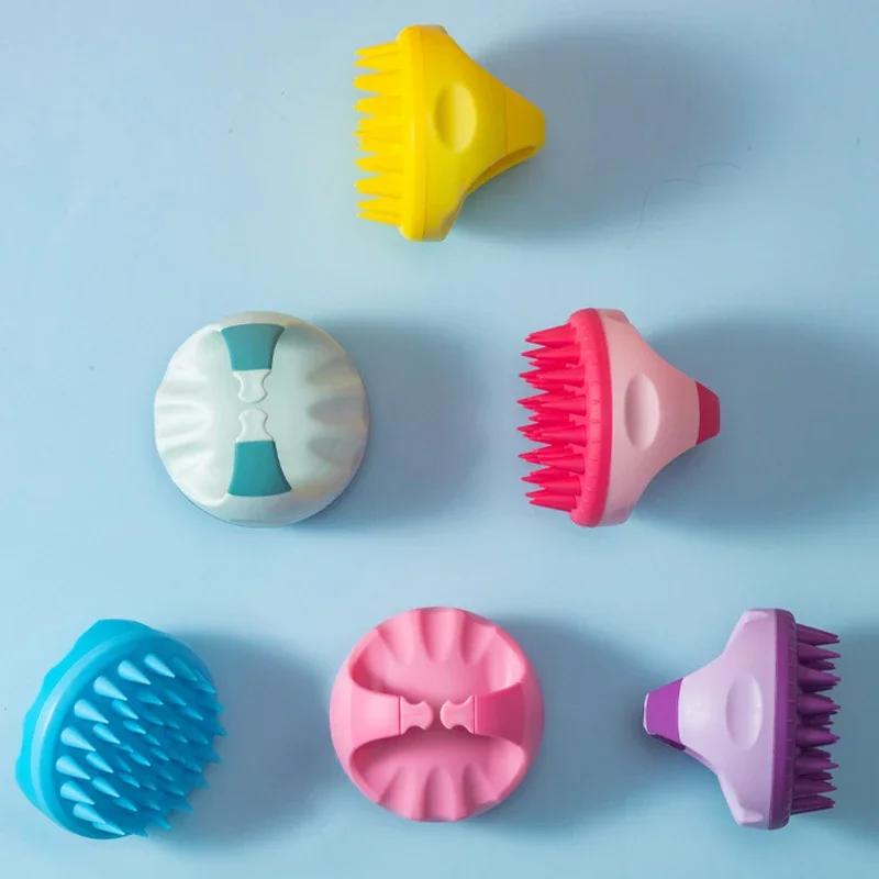 Silicone Shampoo Scalp Hair Massager Shampoo Massage Comb Bath Massage Brush Scalp Massager Shower Brush Comb Care Hair Tool