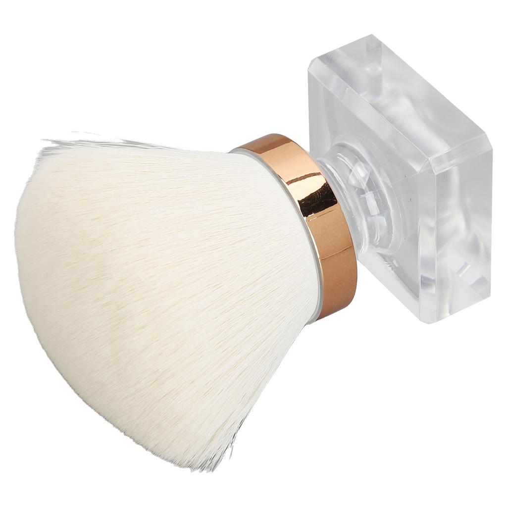 2Pcs Nail Dust Brush Portable Nail Cleaning Brush Artificial Fiber Nail Loose Powder Foundation