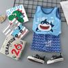 Children's Cotton Pullover Sets - Summer Boys' And Girls' Sleeveless T-shirts And Shorts Sets
