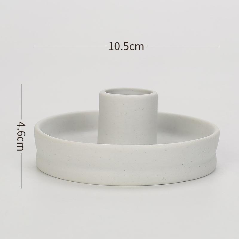 

NEW Ins Creative Nordic Ceramic Aromatherapy Candle Stand Wholesale Vegetable Burning Home Decoration Desktop Ornament 10.5cm 1pc