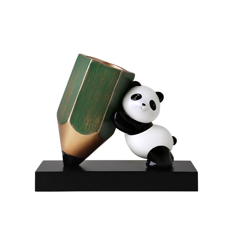 Creative Panda Pencil Holder - Cute Desk Ornament & Gift for Kids and Friends, Ideal for Birthday Decorations