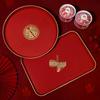Red Auspicious Fruit Bowl & Pastry Tray for Weddings and Housewarmings
