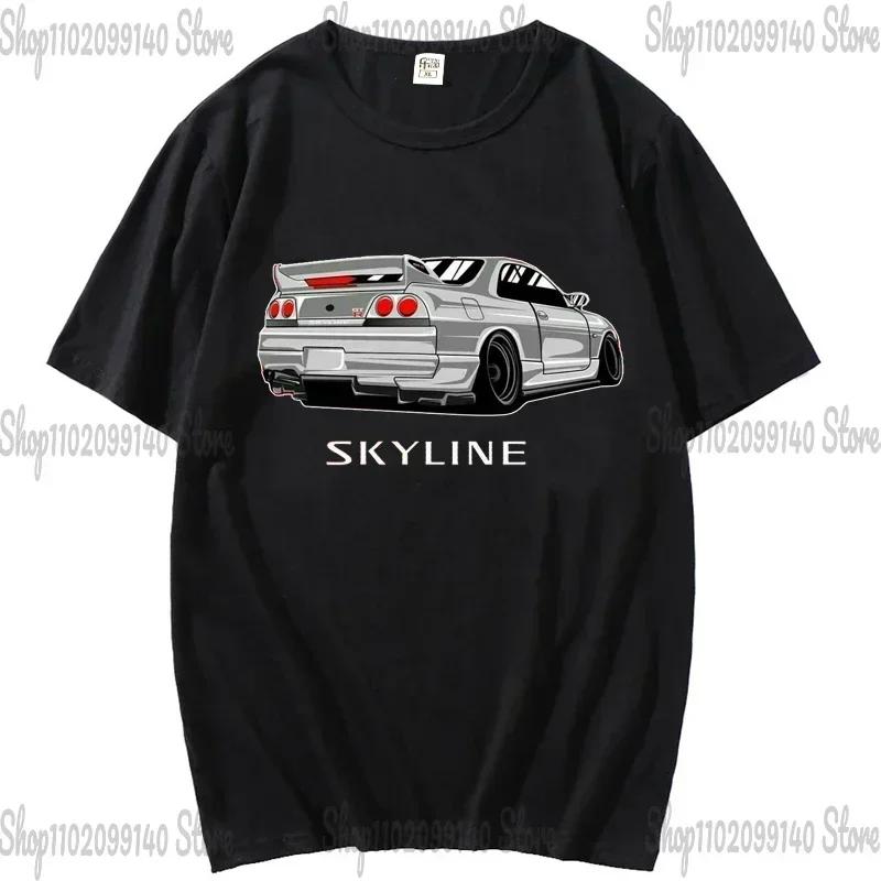 SChassis 13 SR20 Powered Classic T-Shirts Silvia S13 Criminal On Touge Drift King Style Japanese Race Car T-shirt Men JDM Tees