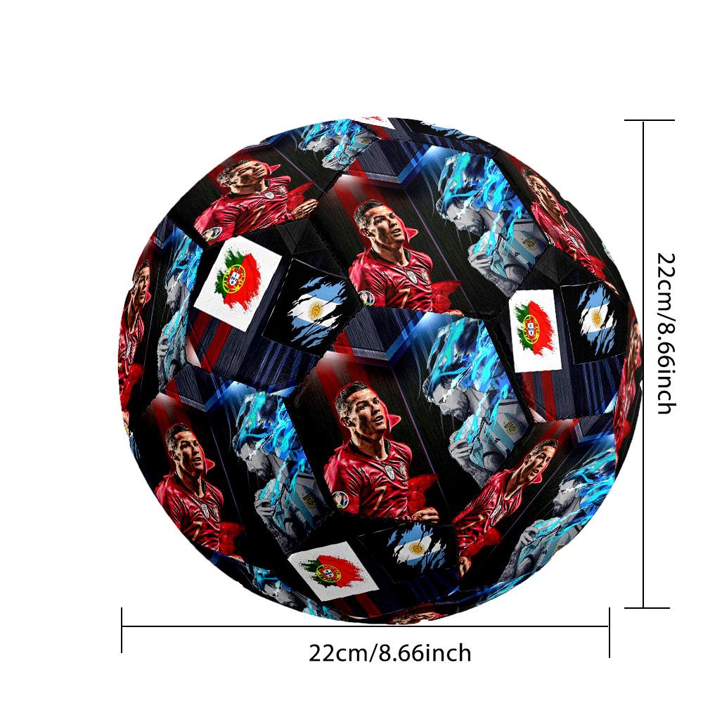 Pallone da Calcio Messi Match Taglia 5 Cucito a Macchina per Allenamento e Partite Indoor/Outdoor Regalo Unico per gli Amanti del Calcio Regalo Perfetto per Amici e Famiglia