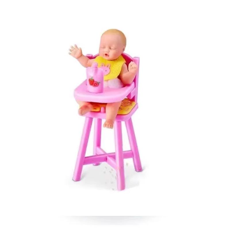 5 Surprise Small Baby Series 2 Silicone Baby Doll  Egg With Cradle Stethoscope Nursery Playset For Kids Toddlers