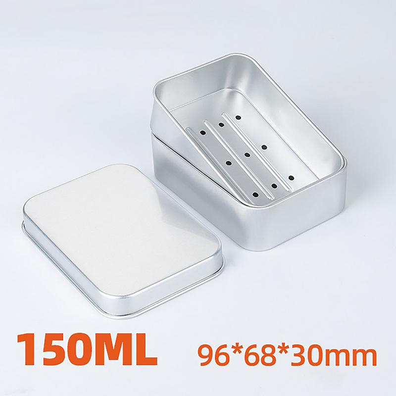 

Пустая металлическая мыльница с крышкой, мыльница, алюминиевая коробка для хранения, органайзер для денег, монет, конфет, ключей, контейнеров, банок